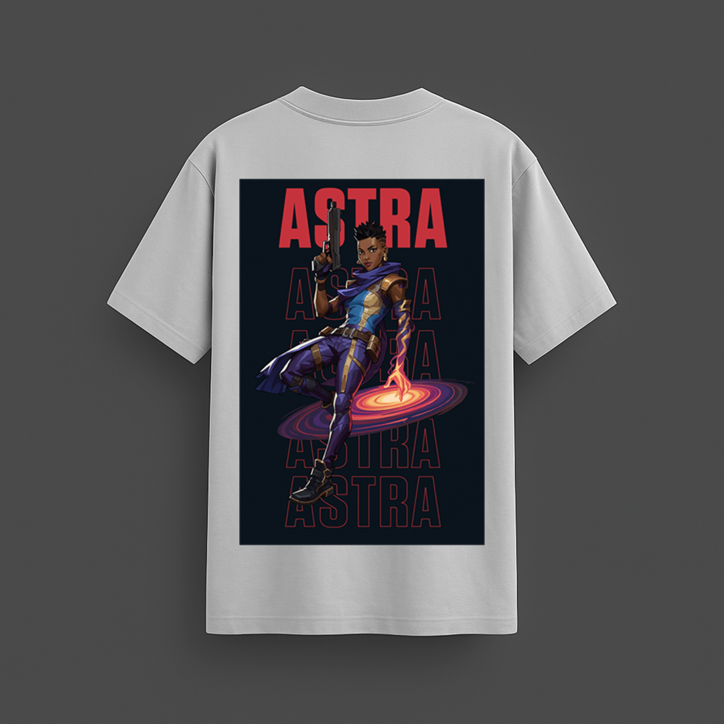 Astra Valorant T-shirt - Oversized Terry Shirt - Mythic Wear