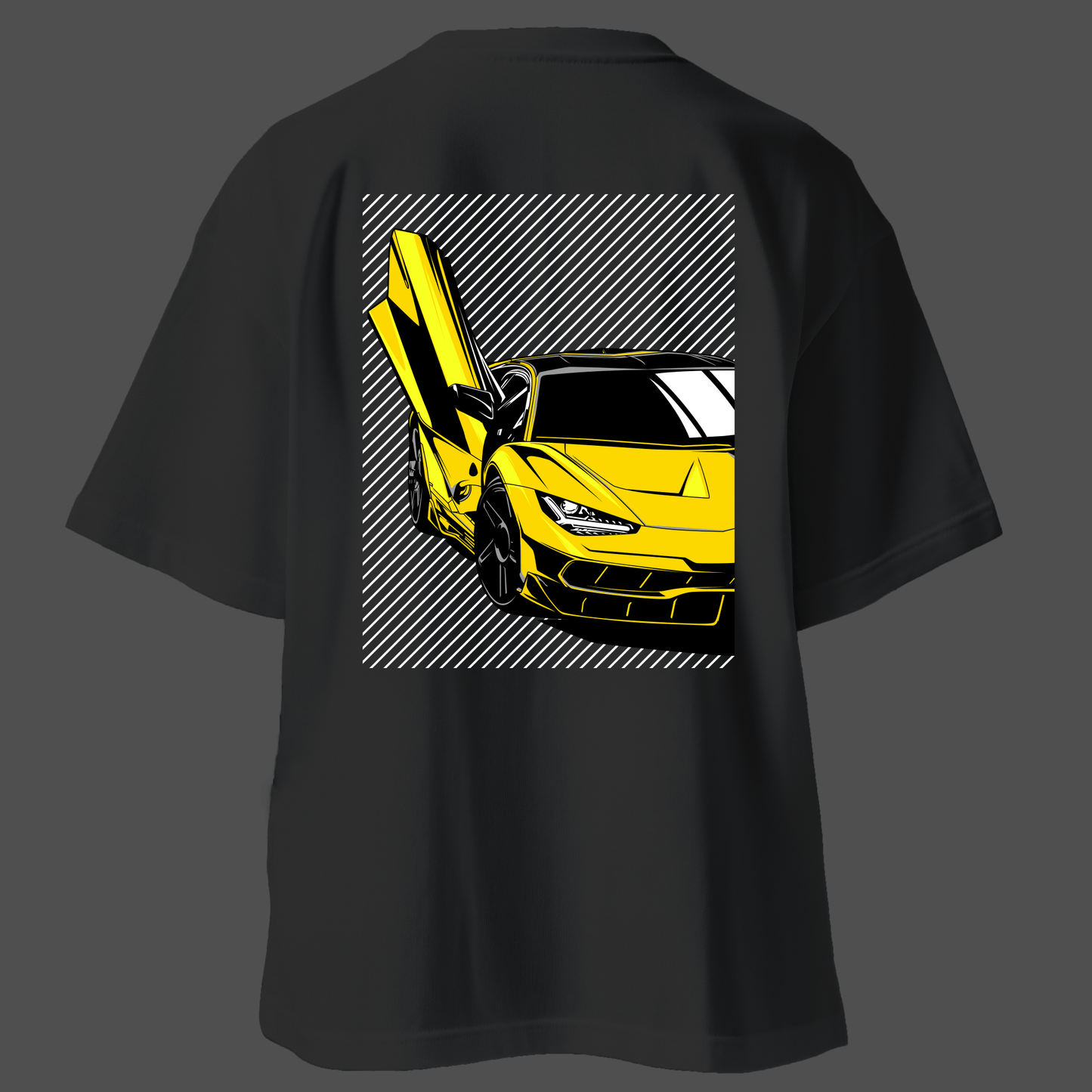 Lamborghini Supercar T-Shirt | Car Oversized Tee | Urban Streetwear - Mythic Wear
