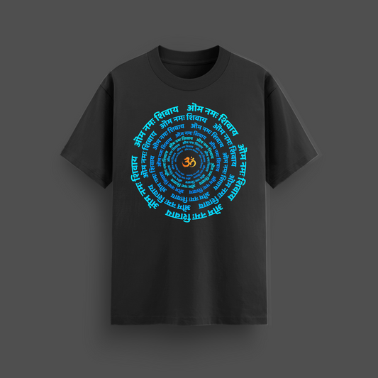 Shiva Terry Oversized T-Shirt | Om Namah Shivaya Design | Mythicwear