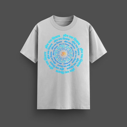 Shiva Terry Oversized T-Shirt | Om Namah Shivaya Design | Mythicwear