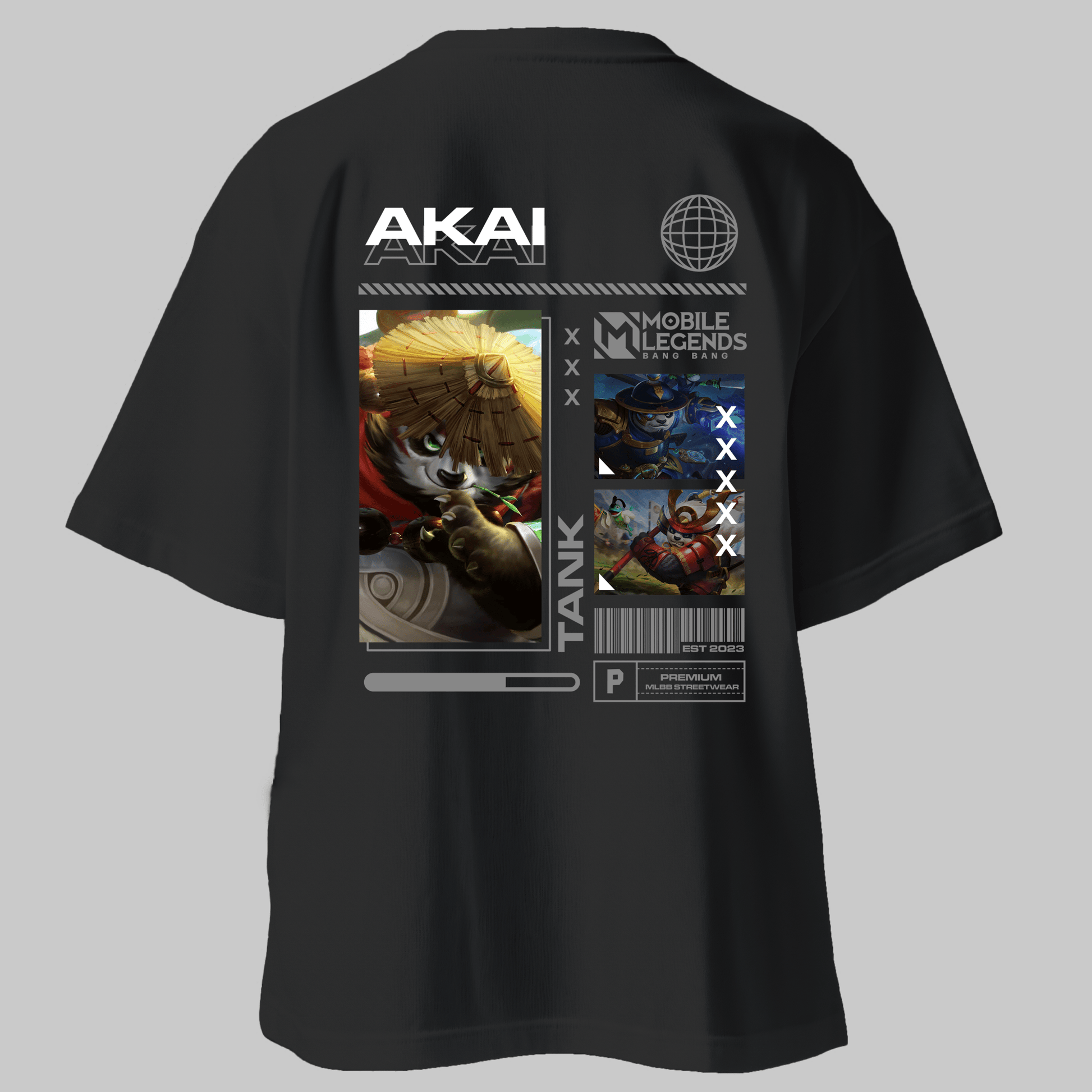 Akai Tank Oversized T-Shirt | Mobile Legends |Esports - Mythic Wear