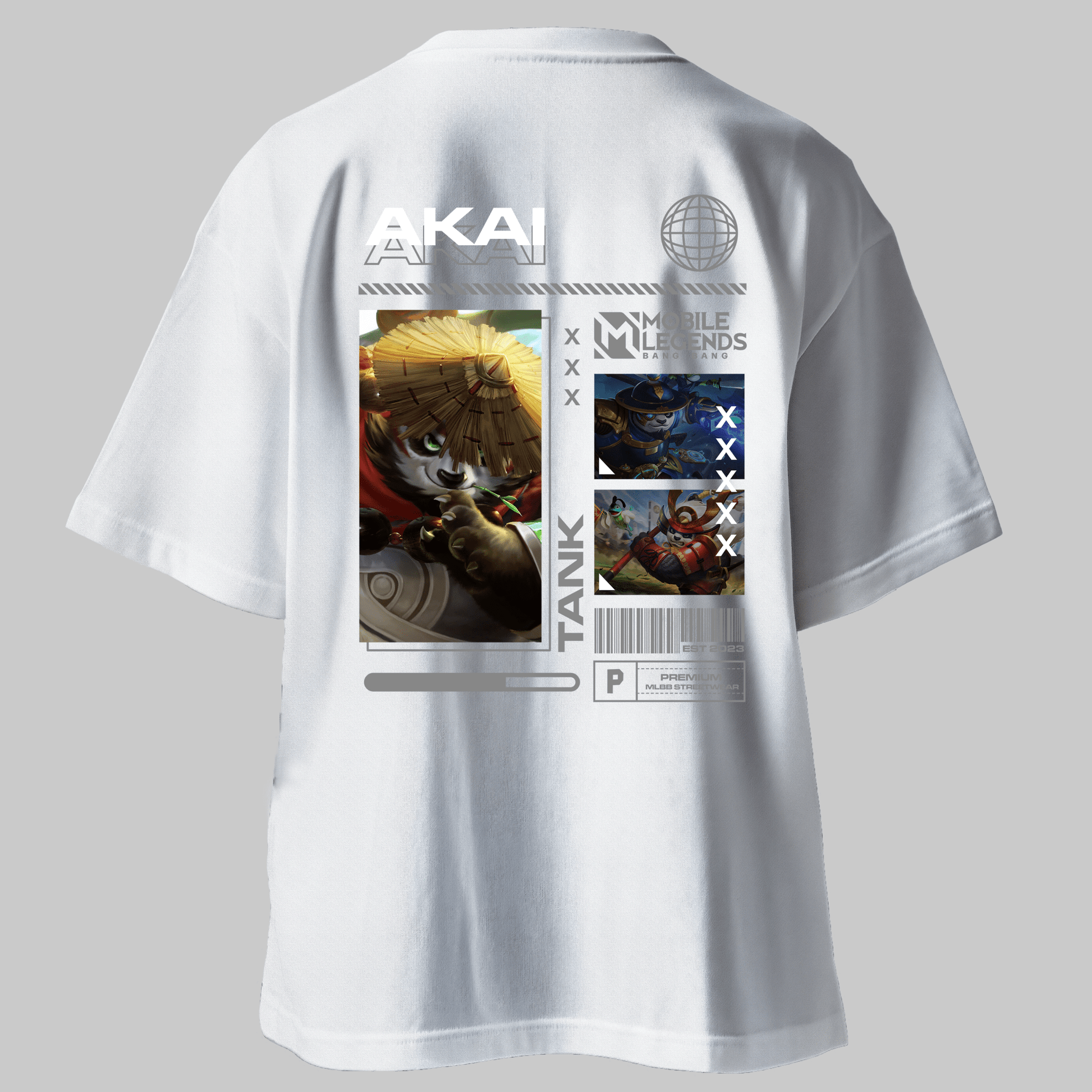 Akai Tank Oversized T-Shirt | Mobile Legends |Esports - Mythic Wear