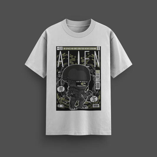 Alien Comic Graphic T-Shirt – | Urban Streetwear - Mythic Wear