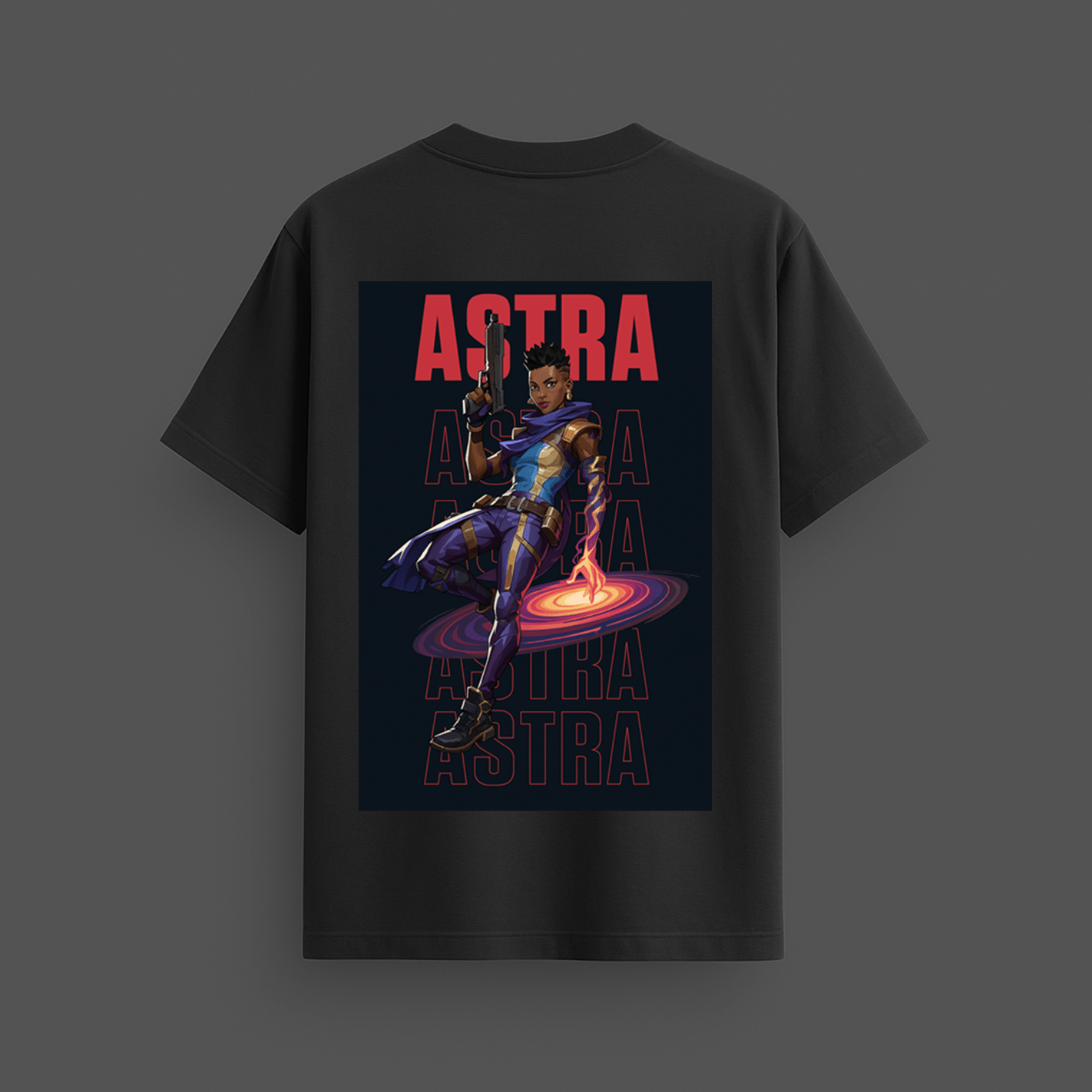 Astra Valorant T-shirt - Oversized Terry Shirt - Mythic Wear