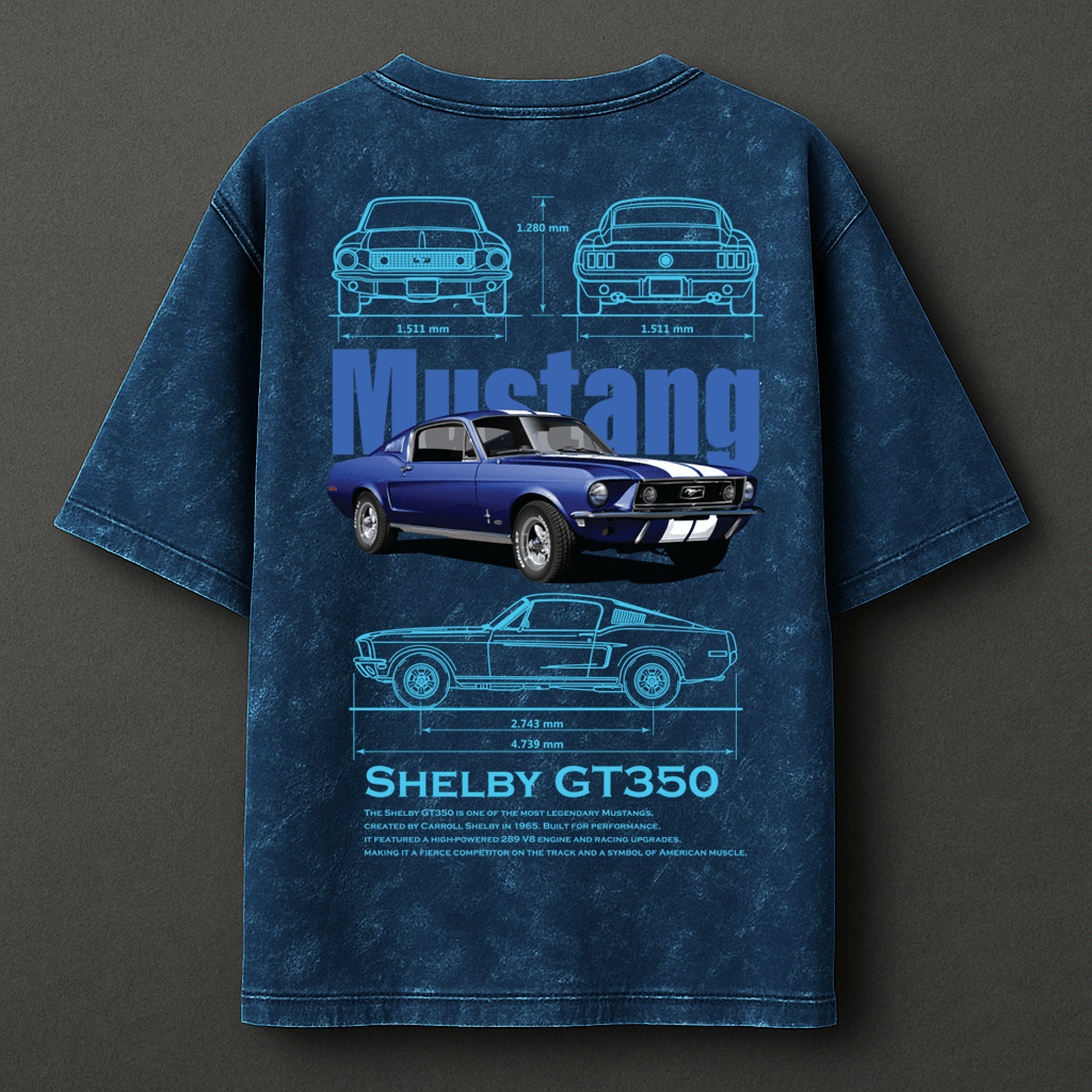 Shelby GT350 Mustang Acid Wash T-Shirt - Mythic Wear