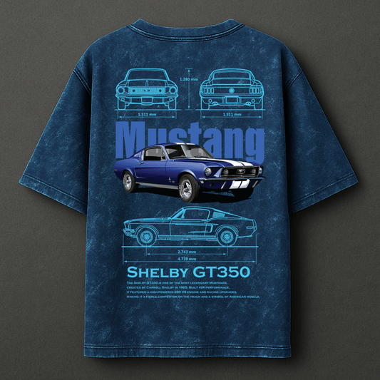 Shelby GT350 Mustang Acid Wash T-Shirt - Mythic Wear