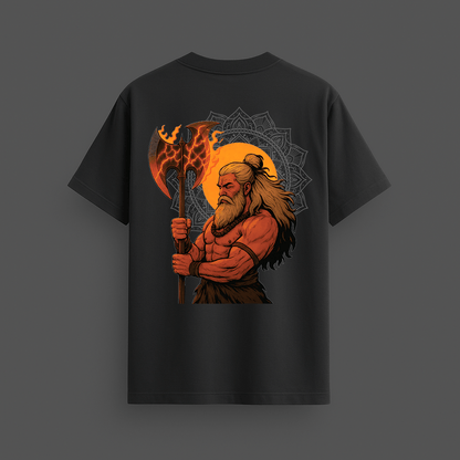 The Eternal Warrior Terry Oversized T-Shirt | Lord Parshuram Inspired | Mythicwear - Mythic Wear